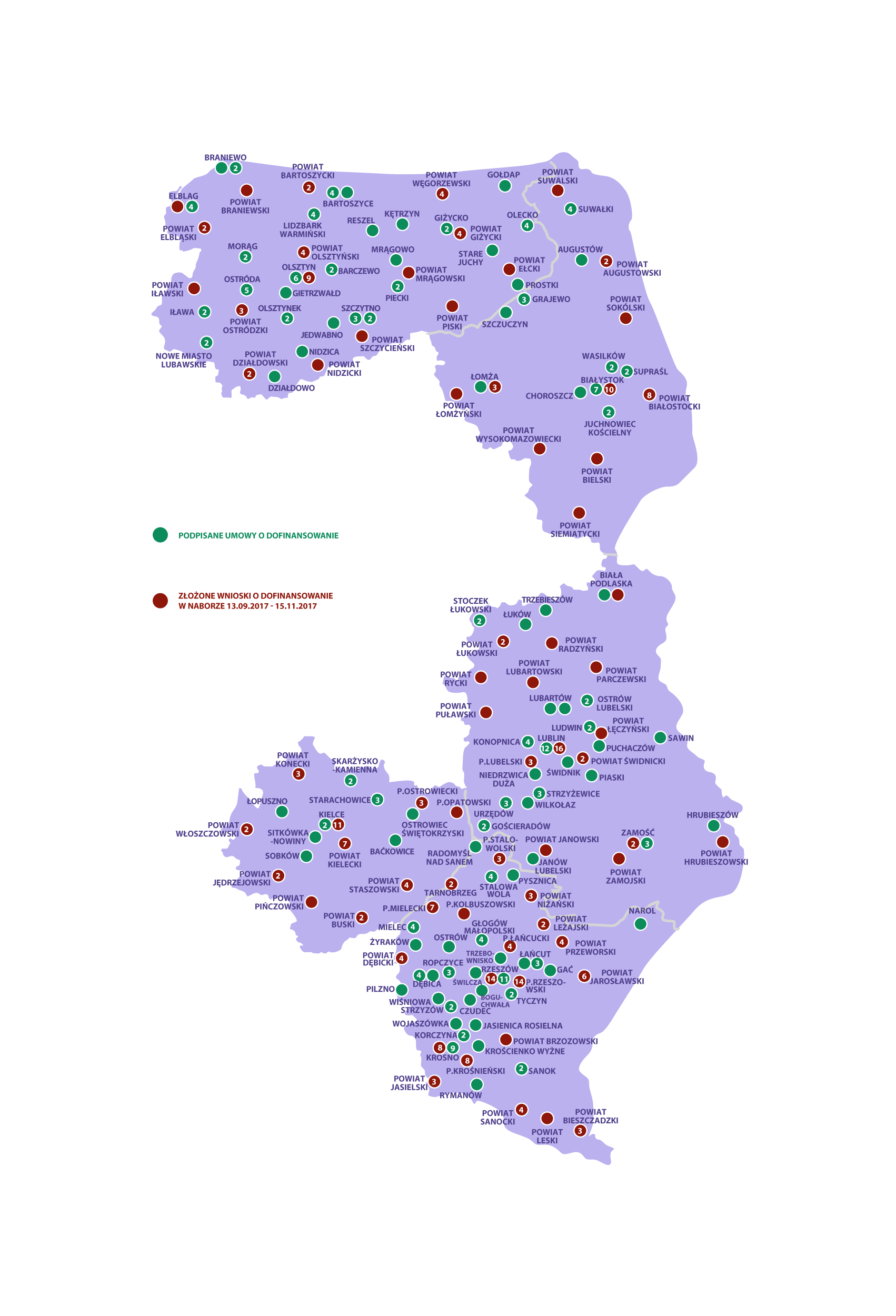 Mapa lokalizacji projektów wzór na konkurencję