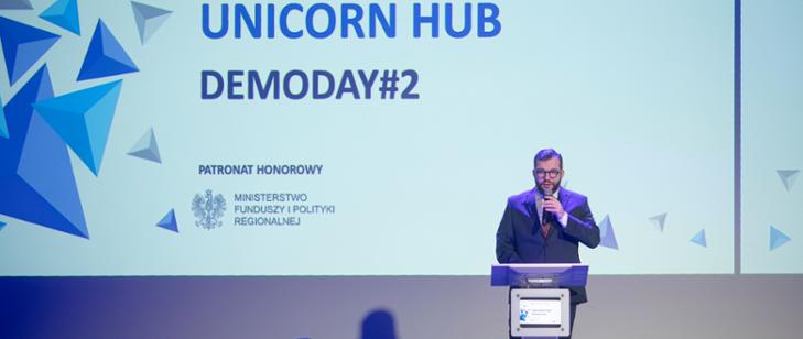 Wiceminister Funduszy i Polityki Regionalnej Grzegorz Puda otwiera demo day